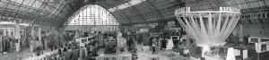 Fiera di Milano - Campionaria 1951 - Padiglione delle materie plastiche e delle macchine per la loro lavorazione - Interno - Veduta panoramica
