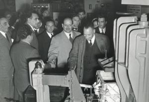 Fiera di Milano - Campionaria 1951 - Visita dei ministri francesi Jean-Marie Louvel e Jean Letourneau