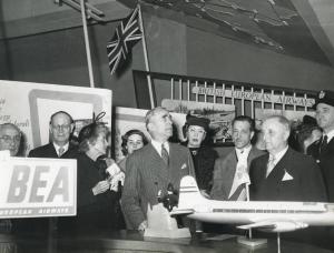 Fiera di Milano - Campionaria 1951 - Visita dell'ambasciatore degli Stati Uniti James C. Dunn