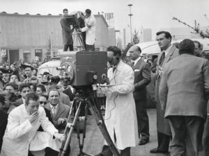 Fiera di Milano - Campionaria 1952 - Riprese televisive nella giornata inaugurale
