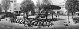 Fiera di Milano - Campionaria 1953 - Parcheggio esterno - Automobili