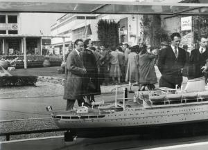 Fiera di Milano - Campionaria 1954 - Padiglione del Gruppo Finmare - Modello di nave