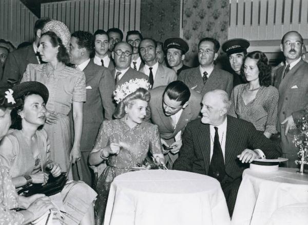 Fiera di Milano - Campionaria 1947 - Visita del presidente dell'Argentina Juan Perón