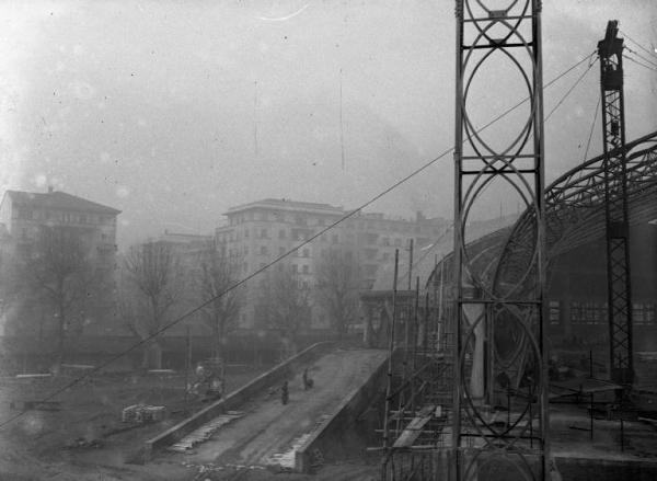 Fiera di Milano - 1951 - Padiglione della meccanica - Costruzione