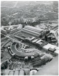 Fiera di Milano - 1947 - Lavori di costruzione - Veduta dall'alto