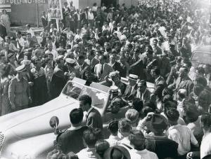 Fiera di Milano - Campionaria 1947 - Visita del presidente dell'Argentina Juan Peron