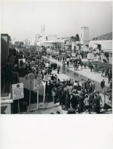 Fiera di Milano - Campionaria 1948 - Viale dell'industria - Folla di visitatori