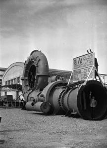Fiera di Milano - Campionaria 1949 - Turbina idraulica Riva