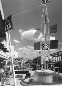 Fiera di Milano - Campionaria 1955 - Installazione pubblicitaria della KSB