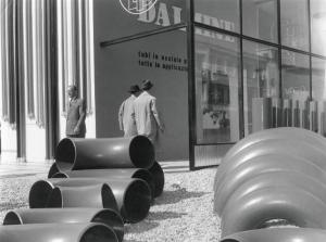 Fiera di Milano - Campionaria 1955 - Area espositiva all'aperto della Dalmine