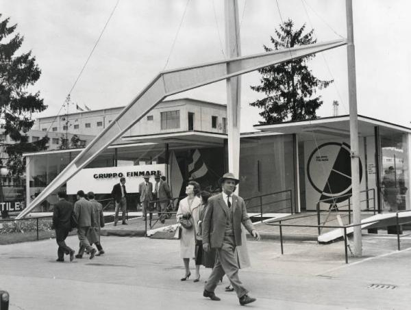 Fiera di Milano - Campionaria 1959 - Padiglione del Gruppo Finmare - Veduta esterna