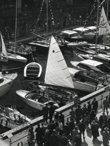 Fiera di Milano - Campionaria 1958 - Piazzale Milano - Darsena per il Salone della nautica