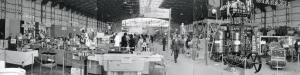 Fiera di Milano - Campionaria 1960 - Padiglione macchine e apparecchi per enologia - Interno - Veduta panoramica