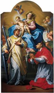 Madonna col Bambino adorata dai santi Lorenzo e Carlo