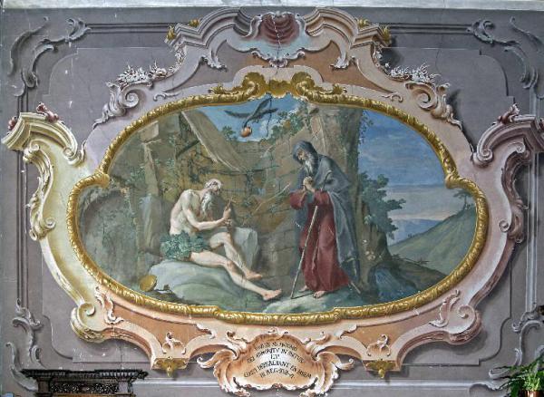 Sant'Antonio Abate e San Paolo Eremita nutriti da un corvo