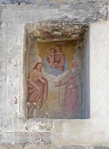 Madonna con Bambino, San Giovanni Battista e Sant'Antonio Abate (?)