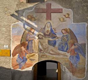 Compianto sul Cristo morto con la Madonna e angeli