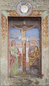 Cristo crocifisso con San Giovanni Evangelista e San Giuseppe