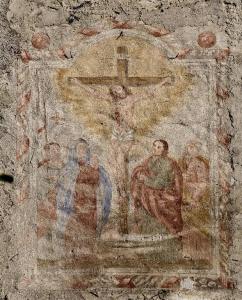 Cristo crocifisso con Sant'Orsola, la Madonna, San Giovanni Evangelista e San Pietro