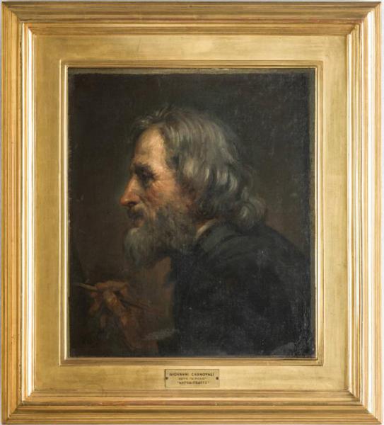 Ritratto di Giovanni Carnovali detto il Piccio con il pennello in mano