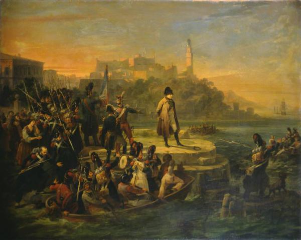 Napoleone in partenza dall'isola d'Elba