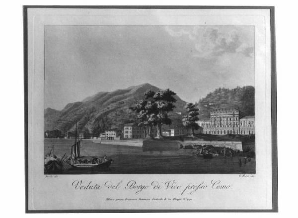 Veduta del Lago di Como, Borgo Vico.