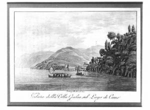 Veduta del lago di Como, villa Giulia.