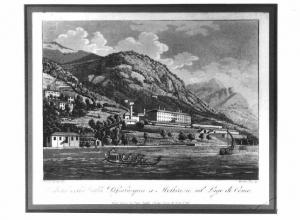 Veduta del lago di Como, villa Passalacqua.