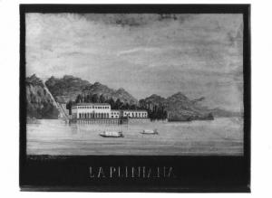 Veduta del lago di Como, villa Pliniana.