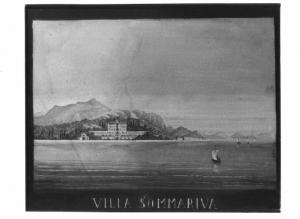 Veduta del lago di Como, villa Sommariva.