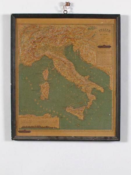 Carta geografica dell'Italia, Ditta G.B. Paravia e Comp. – Opere e oggetti  d'arte – Lombardia Beni Culturali