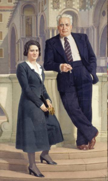 Ritratto di Amos Arturo Cipolla e Ambrogina Paltenghi Cipolla