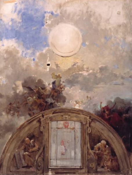 Bozzetto per gli affreschi della chiesa dell'Ospedale Maggiore