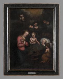 Madonna e Gesù bambino dormiente