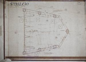 Stralcio/ Pianta della Cripta/ aggiornata al 19-2-65