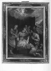 Adorazione di Gesù con la Madonna, San Giuseppe e i pastori