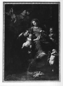 San Giovanni di Dio col Bambino Gesù e Madonna, tra angeli