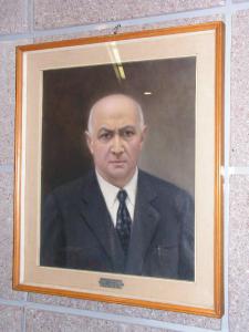 Ritratto maschile di Giovanni Cortenova presidente dell'Ospedale di Lecco