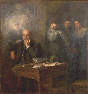 Ritratto di Giovanni Mazzotti Biancinelli e della sua famiglia