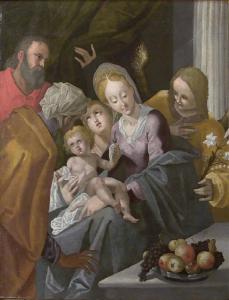Sacra Famiglia con sant'Anna e angeli