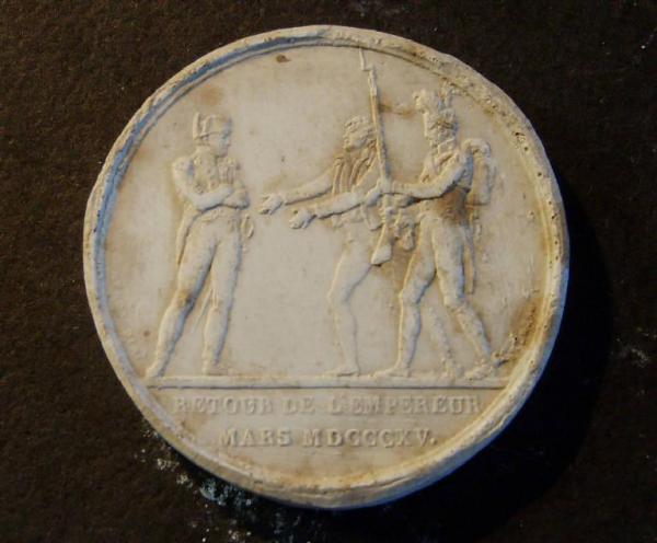 Allegoria del ritorno di Napoleone che viene accolto da un cittadino comune e da un soldato