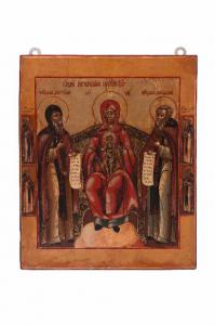 Madre di Dio Pecerskaja con i santi Antonio e Teodosio