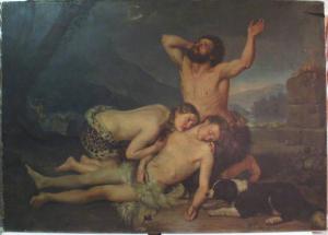 Adamo ed Eva che piangono sul corpo dell'estinto Abele