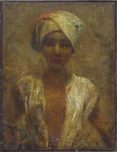 Giovane donna con turbante