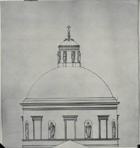Prospetto della cupola della chiesa di S. Carlo a Milano