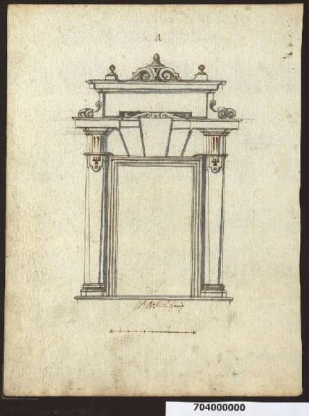 Prospetto del portale della villa "del Leone" a Perugia (?)