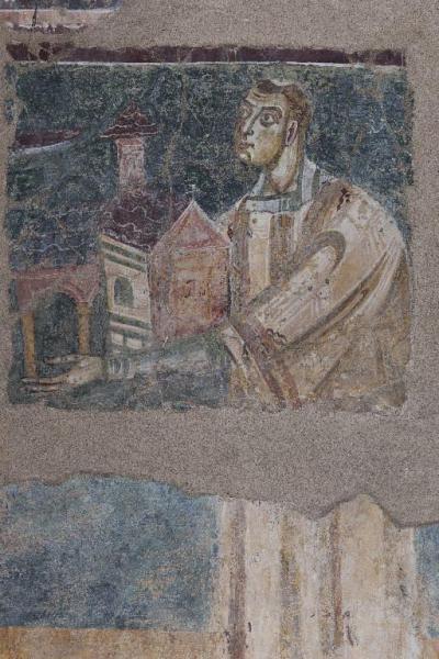 Ariberto da Intimiano offre il modello della basilica