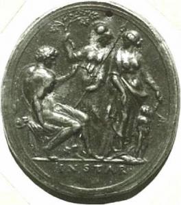 Eracle con Atena, Afrodite ed Eros
