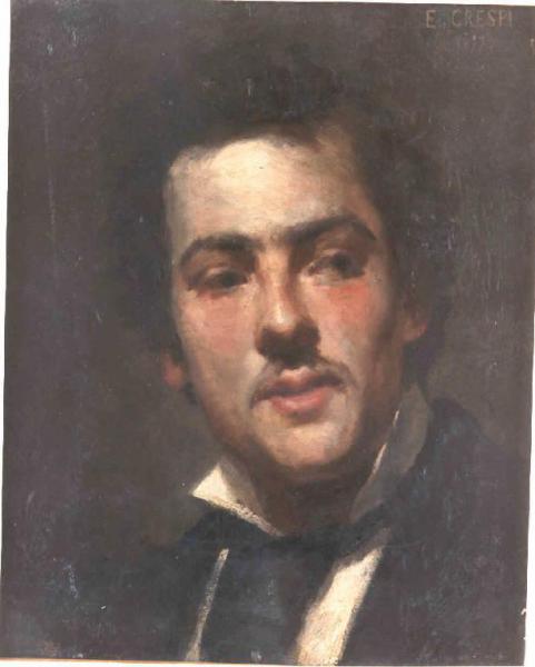 Ritratto del pittore Enrico Crespi a 23 anni