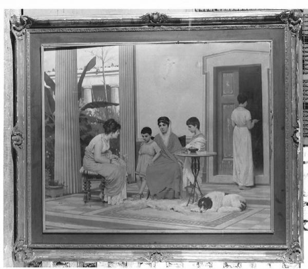 Scena domestica in abitazione di epoca romana